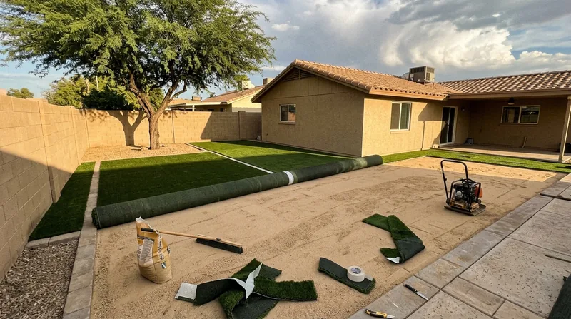 Residential Artificial Grass Installation Tempe